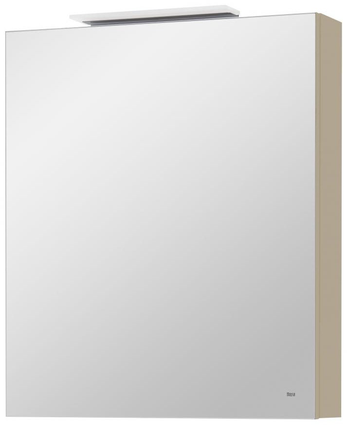 Шкаф зеркальный навесной Roca OLETA, 60x13.7x70 см, бежевый, светло-коричневый купить,NaN
