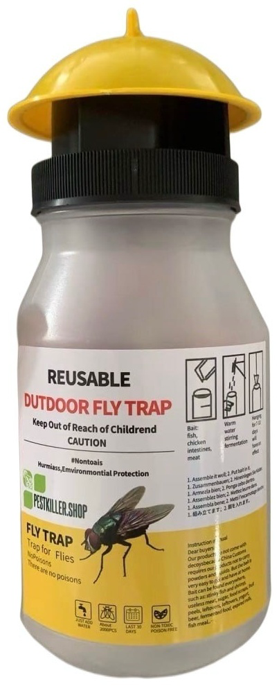 Контейнер-ловушка для мух Pestkiller Shop желтая