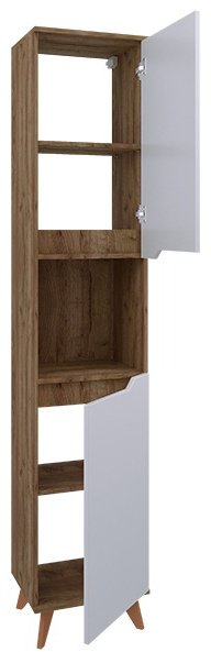 Пенал напольный AVK, 2 Двери&#43;Ниша 400, Ангелика