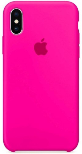 Чехол Silicone Case для Apple iPhone X/XS розовый купить,523