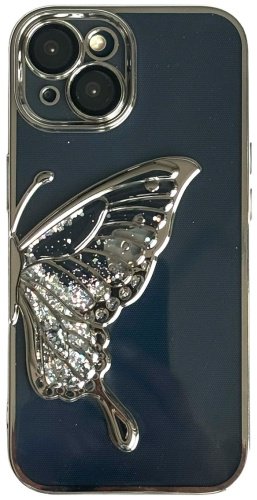 Чехол Для Apple iPhone 14 серебряный купить,3020