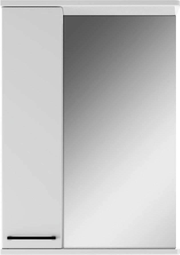 Шкаф зеркальный навесной KABINKA.KZ Контраст 50 , 50.6x15.1x71.6 см, белый