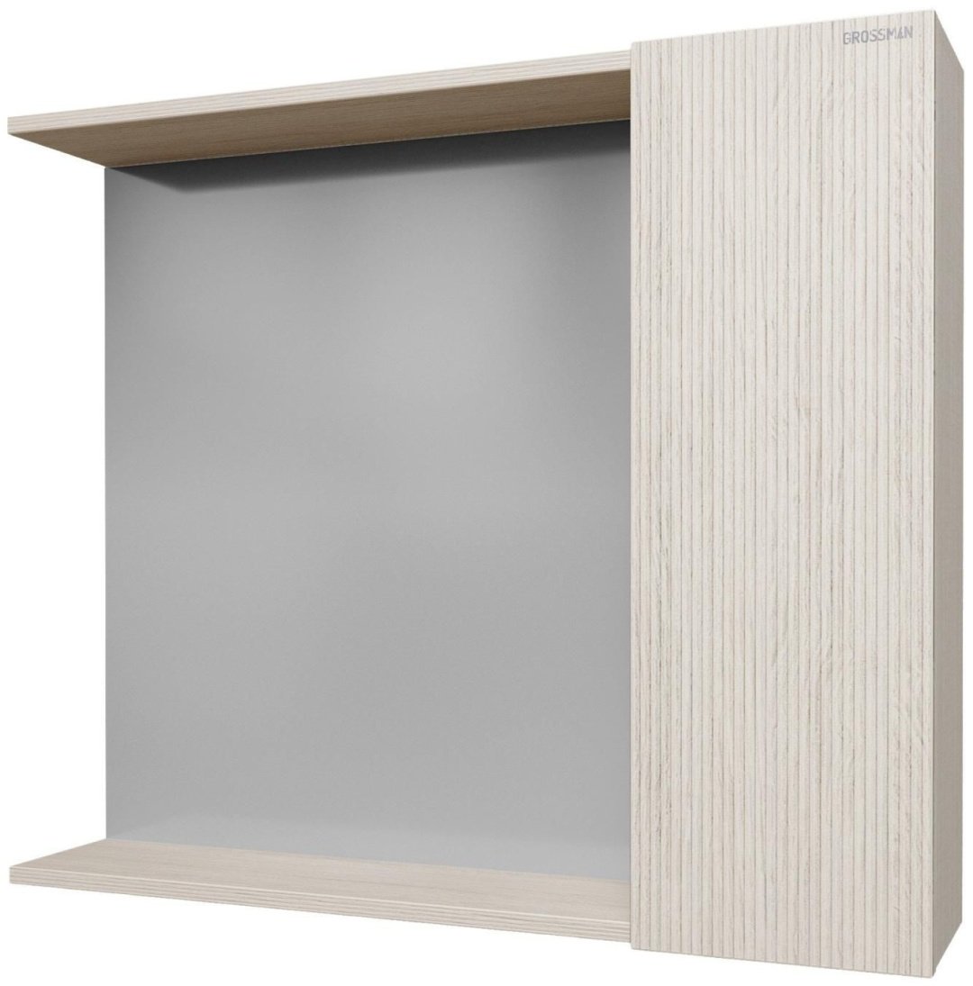 Шкаф навесной Grossman Юнит 80x16.6x70см светло-коричневый купить,NaN