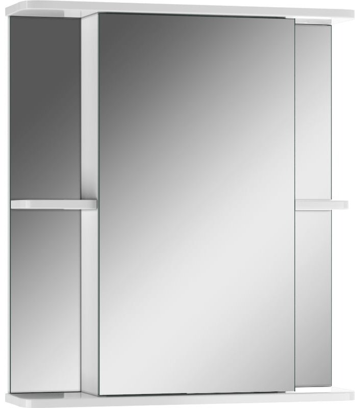 Шкаф зеркальный навесной KABINKA.KZ DA1612HZ, 61.7x15.7x70 см, белый