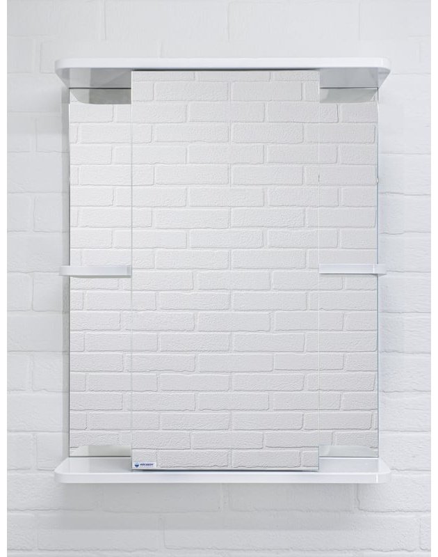 Шкаф зеркальный навесной KABINKA.KZ DA1612HZ, 61.7x15.7x70 см, белый