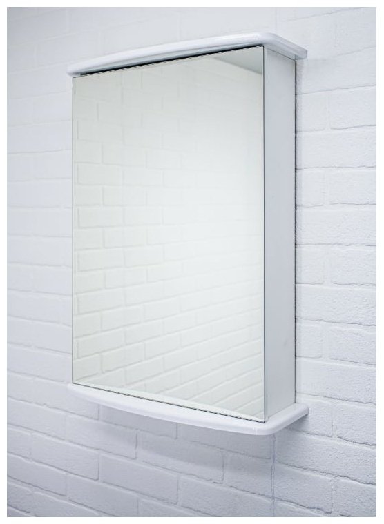 Шкаф зеркальный навесной Домино DA1062HZ 50x14.7x70см белый купить,NaN