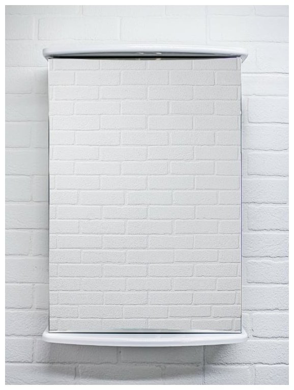Шкаф зеркальный навесной Домино DA1062HZ 50x14.7x70см белый купить,NaN