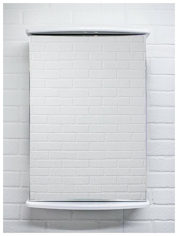 Шкаф зеркальный навесной Домино DA1062HZ 50x14.7x70см белый купить,NaN