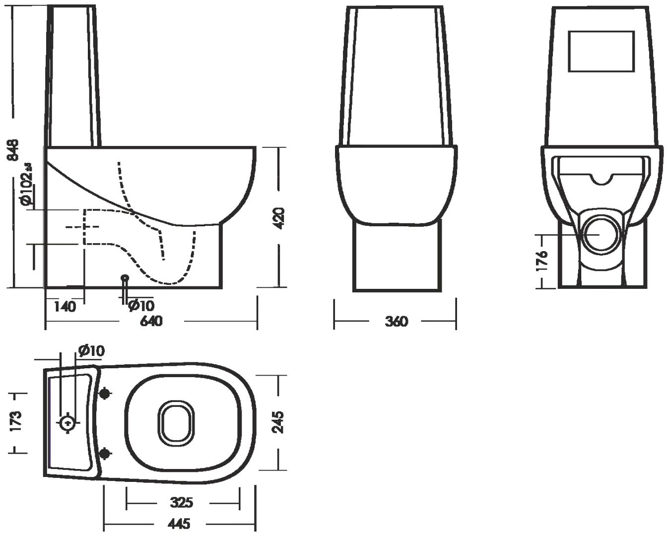 Sanita унитаз Luxe Infinity SL DM, санфарфор купить,0