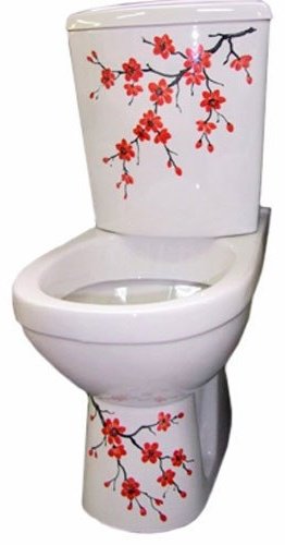 Унитаз Rosa Комфорт Сакура белый