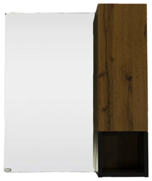 Шкаф зеркальный навесной KABINKA.KZ 29779, 60x15x70 см, коричневый