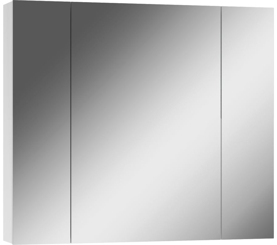 Шкаф зеркальный навесной KABINKA.KZ DA1626HZ, 80x14.1x69.4 см, белый