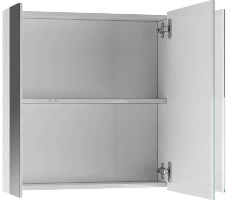 Шкаф зеркальный навесной KABINKA.KZ DA1626HZ, 80x14.1x69.4 см, белый