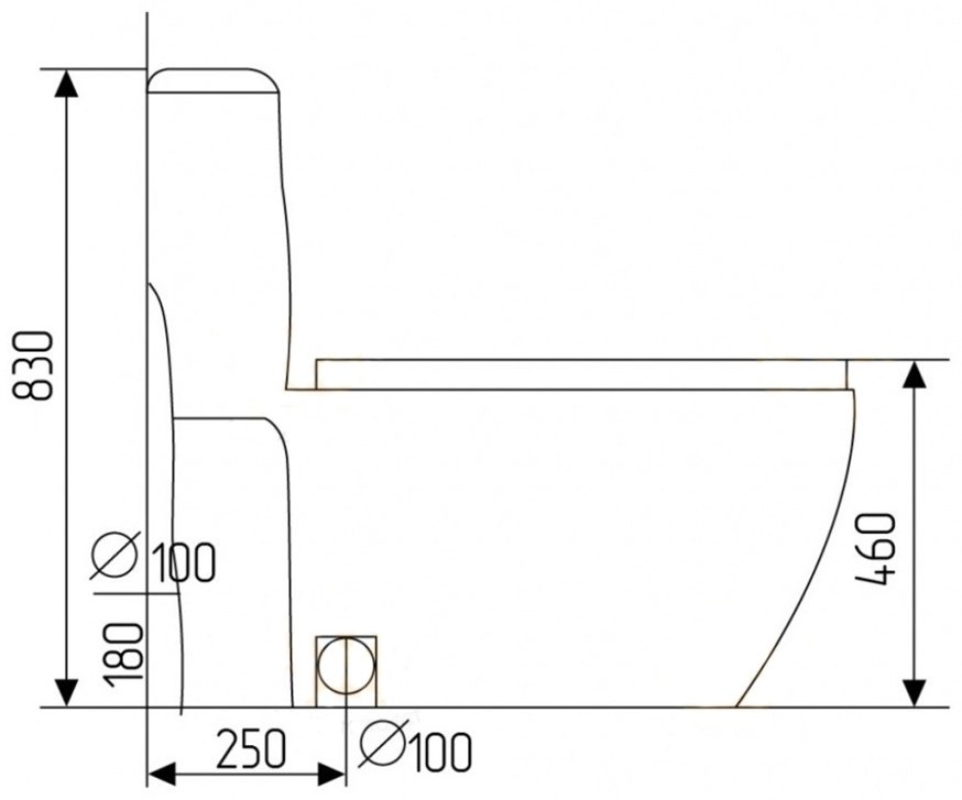 Унитаз Santop 868 белый