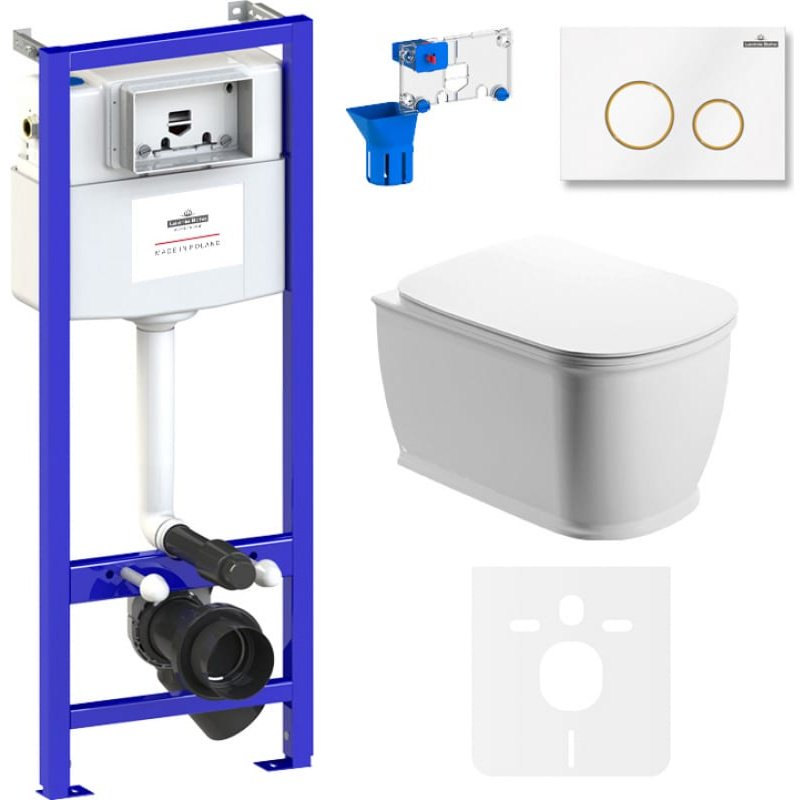 Унитаз Lavinia Boho 75110030 с инсталляцией белый