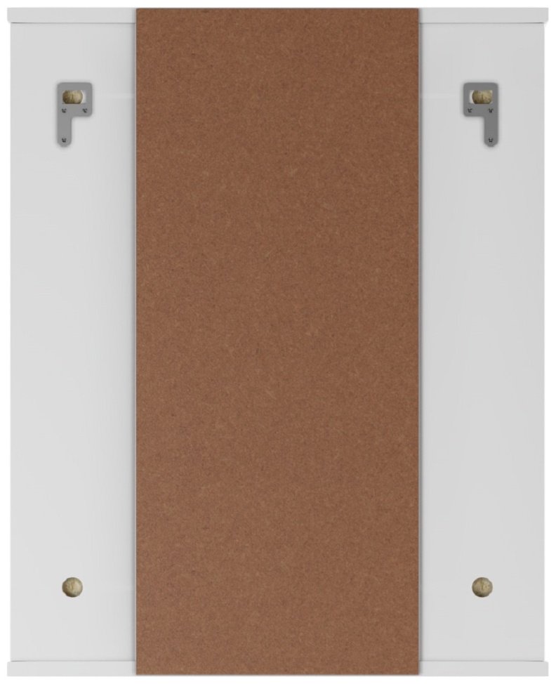 Шкаф зеркальный навесной KABINKA.KZ Норма 2-55 правый, 56.7x15.7x70 см, белый