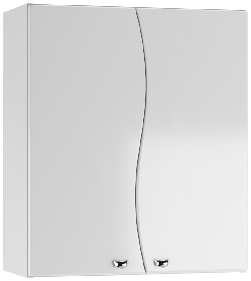 Шкаф навесной KABINKA.KZ Волна 02-60 (разобранный), 60x28.9x70.1 см, белый