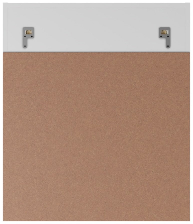 Шкаф навесной KABINKA.KZ Волна 02-60 (разобранный), 60x28.9x70.1 см, белый