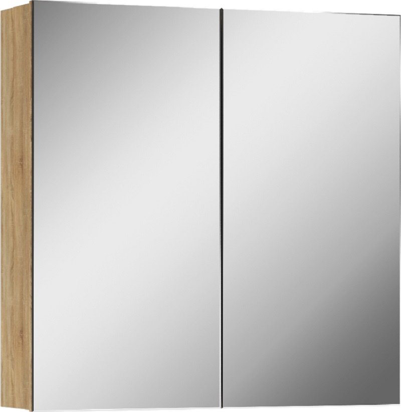Шкаф зеркальный навесной KABINKA.KZ Мечта 60 Дуб сонома , 60x14.1x69.4 см, коричневый