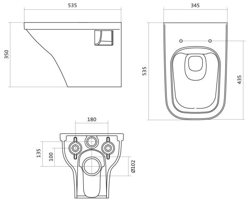 Унитаз Santek 1WH501572 с инсталляцией белый
