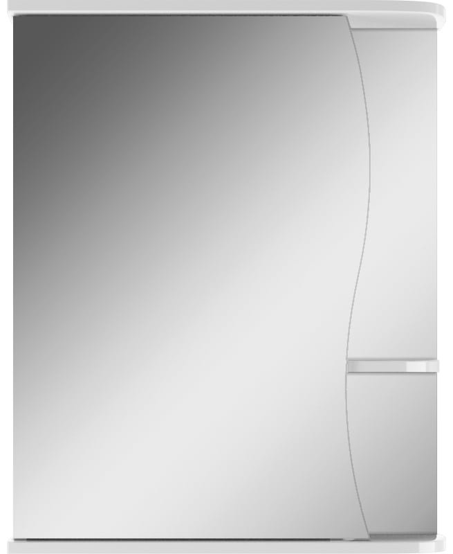 Шкаф зеркальный навесной KABINKA.KZ DA1032HZ, 56.6x15.7x70 см, белый