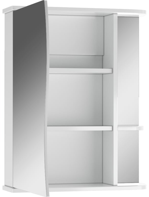 Шкаф зеркальный навесной KABINKA.KZ DA1032HZ, 56.6x15.7x70 см, белый