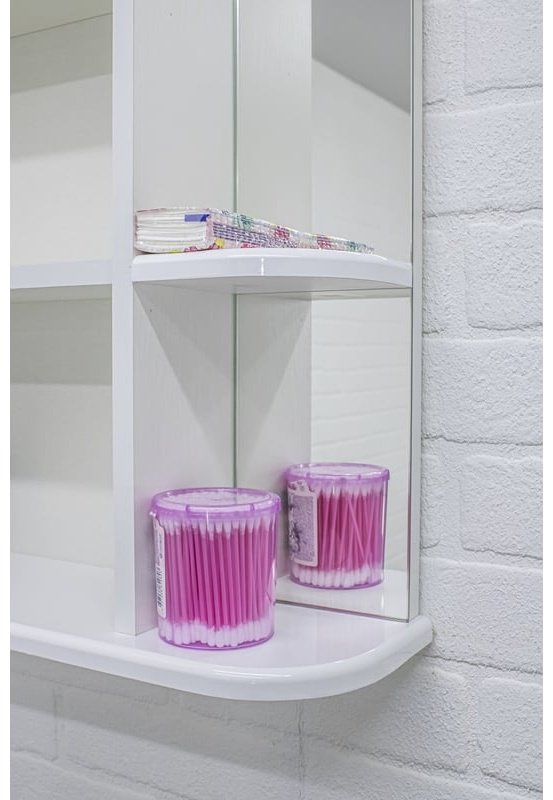 Шкаф зеркальный навесной KABINKA.KZ DA1032HZ, 56.6x15.7x70 см, белый