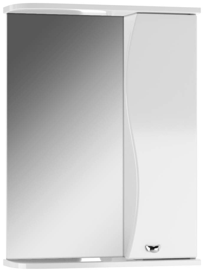 Шкаф зеркальный навесной KABINKA.KZ DA1043HZ, 51.6x15.5x70 см, белый