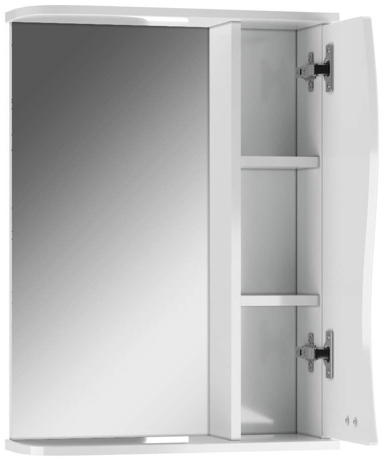 Шкаф зеркальный навесной KABINKA.KZ DA1043HZ, 51.6x15.5x70 см, белый