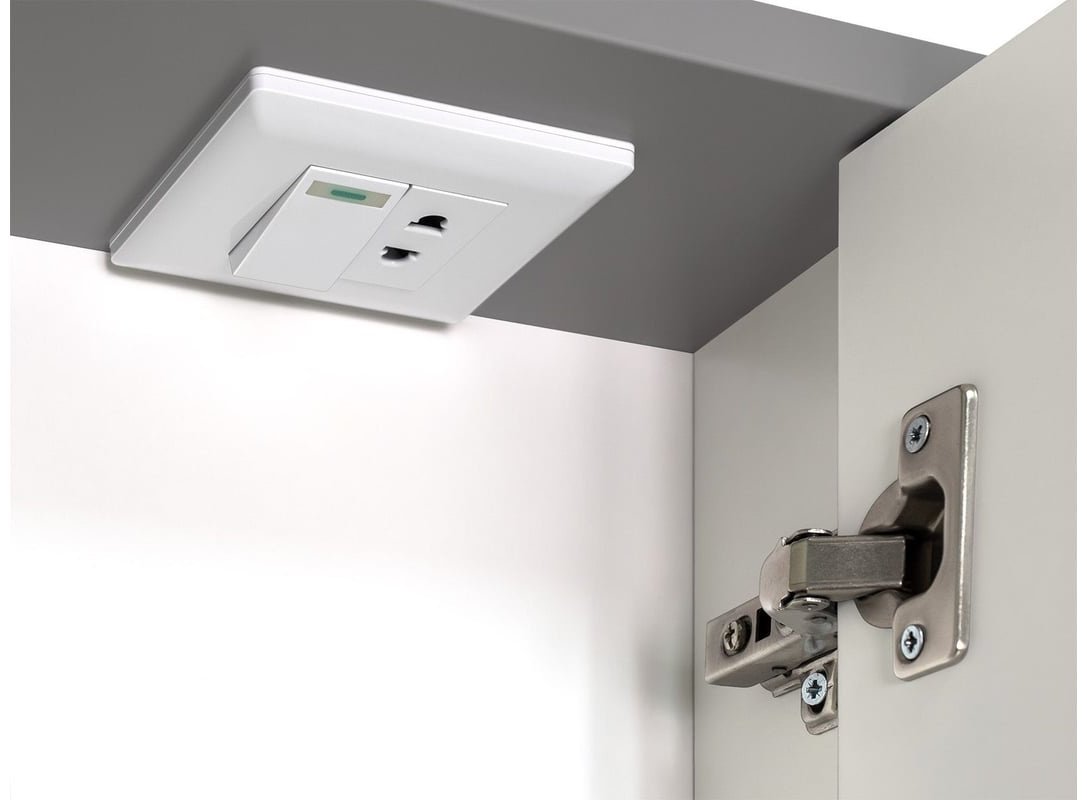 Шкаф навесной Brevita BAL-04090-01-01П, 88.2x14.2x80 см, серый, белый