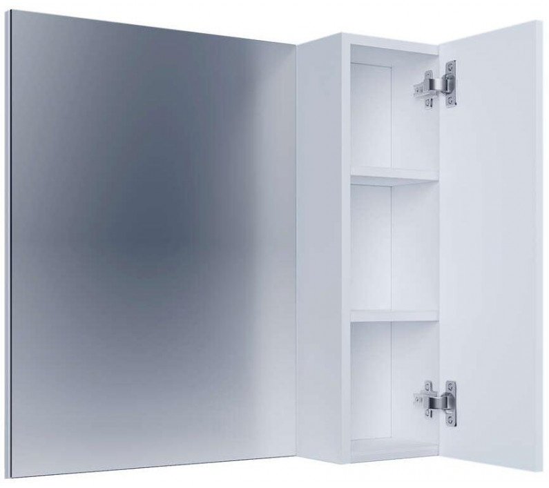 Шкаф зеркальный навесной KABINKA.KZ НЕО-50, 50x16x66.6 см, белый
