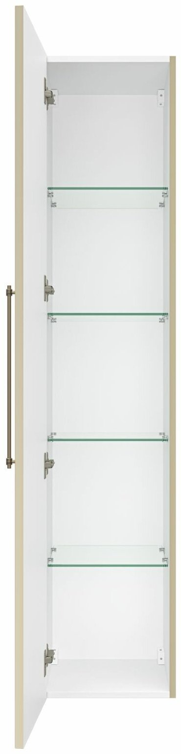 Шкаф-пенал навесной Brevita ALI-05035-03, 35x35x165 см, коричневый