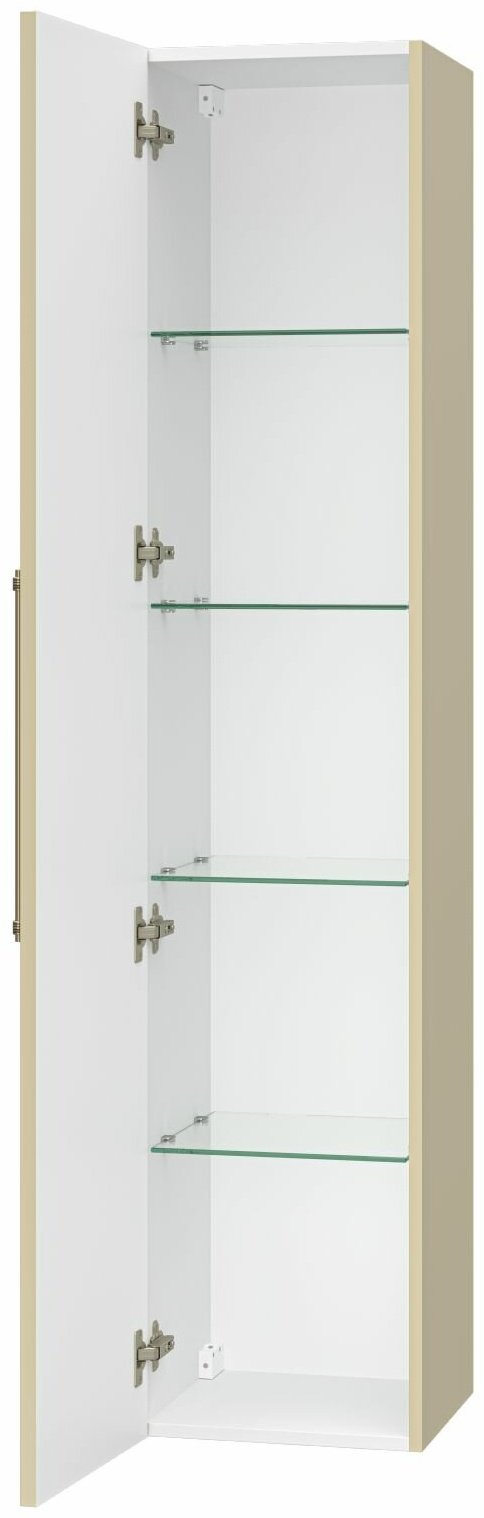 Шкаф-пенал навесной Brevita ALI-05035-03, 35x35x165 см, коричневый