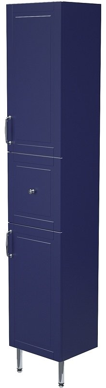 Шкаф-пенал напольный IDDIS OXF36N0i97, 60x30.2x190 см, синий купить,NaN
