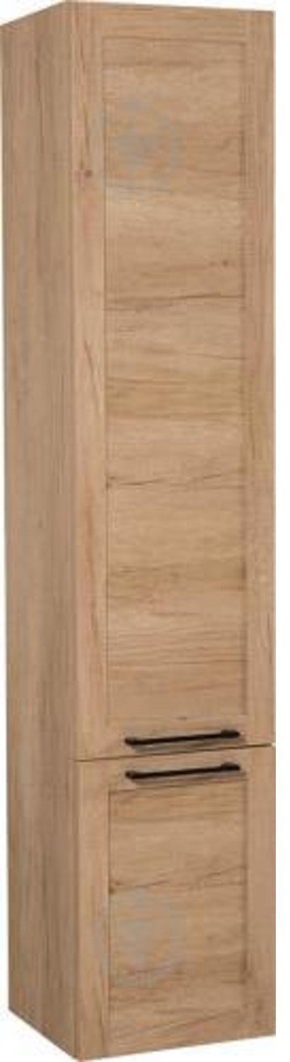 Шкаф-пенал навесной AQUARODOS P-INARI-R-KN-OAK-NEBRASKA, 35x31x165 см, коричневый