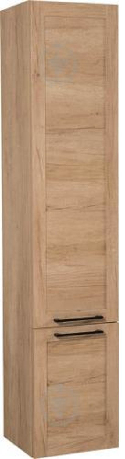 Шкаф-пенал навесной AQUARODOS P-INARI-R-KN-OAK-NEBRASKA, 35x31x165 см, коричневый купить,NaN