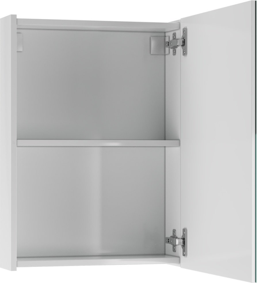 Шкаф зеркальный навесной KABINKA.KZ Норма 50, 50.4x14.1x69.4 см, белый