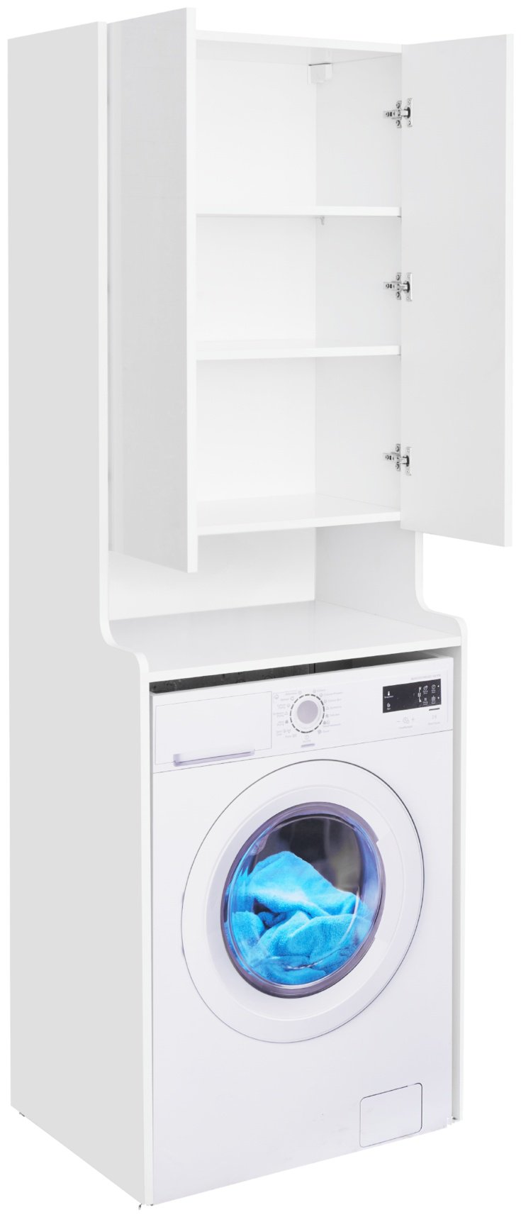 Шкаф-пенал напольный KABINKA.KZ Лондри, 65.2x53x195 см, белый