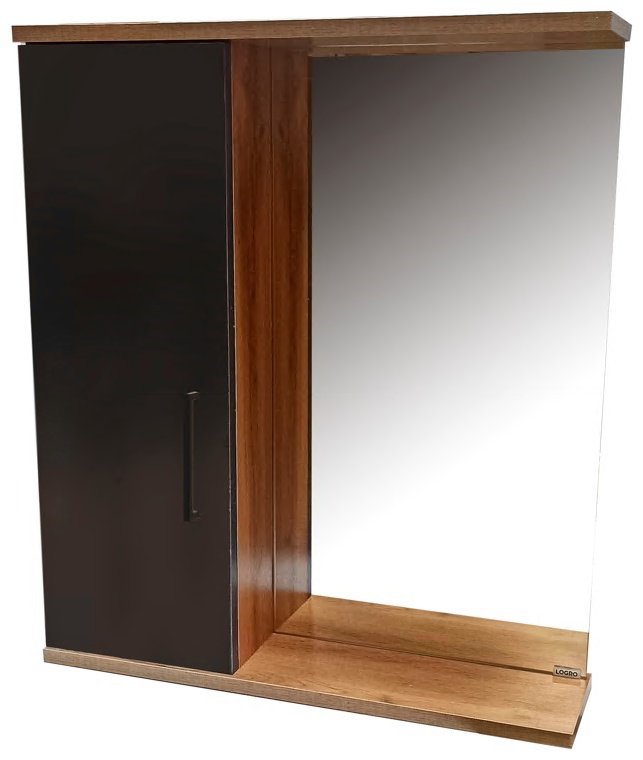 Шкаф зеркальный навесной Kabinka.kz Eco 61x16x71см коричневый купить,NaN