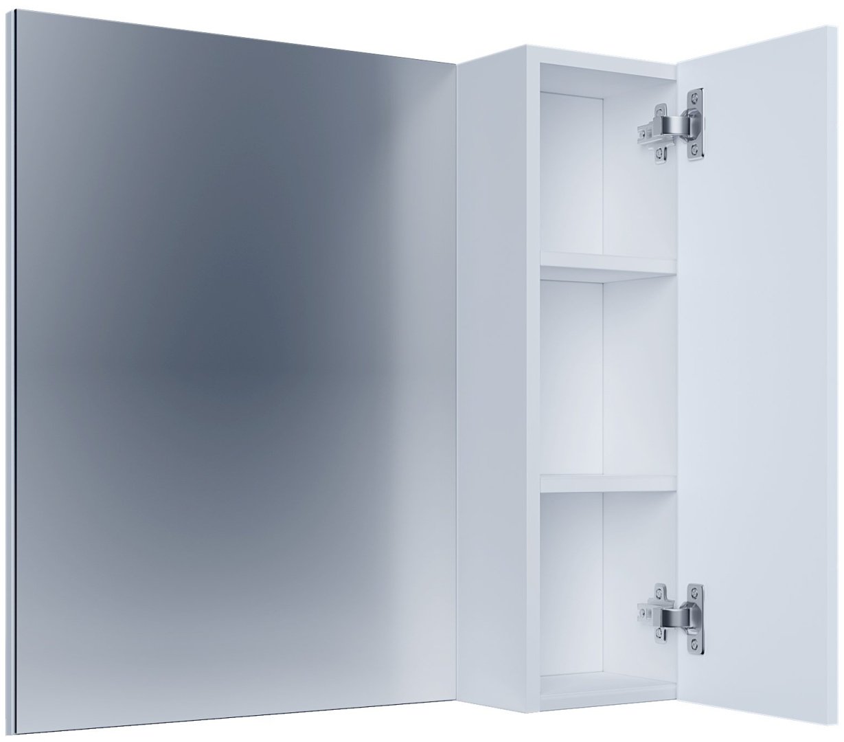 Шкаф зеркальный навесной Grossman 205021-1K, 50x16x66.6 см, белый