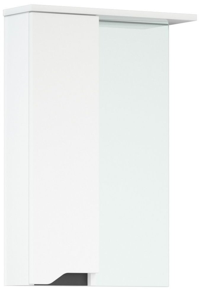 Шкаф зеркальный навесной CETUS &#34;Грейп&#34; 50 левый, 50x15.5x72.1 см, белый