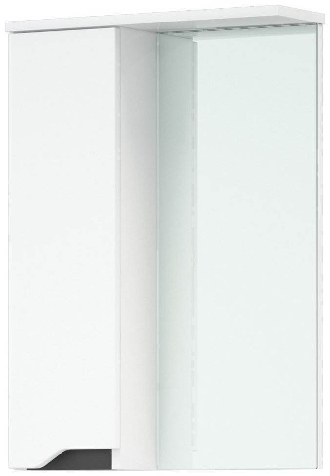 Шкаф зеркальный навесной CETUS &#34;Грейп&#34; 50 левый, 50x15.5x72.1 см, белый