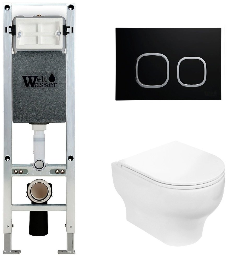 WeltWasser унитаз с инсталляцией Erlenbach, санфаянс