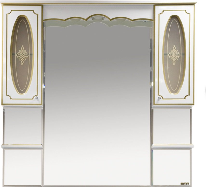 Шкаф зеркальный навесной KABINKA.KZ Монако -120 , 120x17x113 см, белый