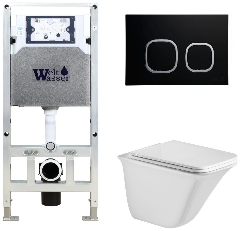 WeltWasser унитаз с инсталляцией ROTBACH 004 GL-WT, санфаянс