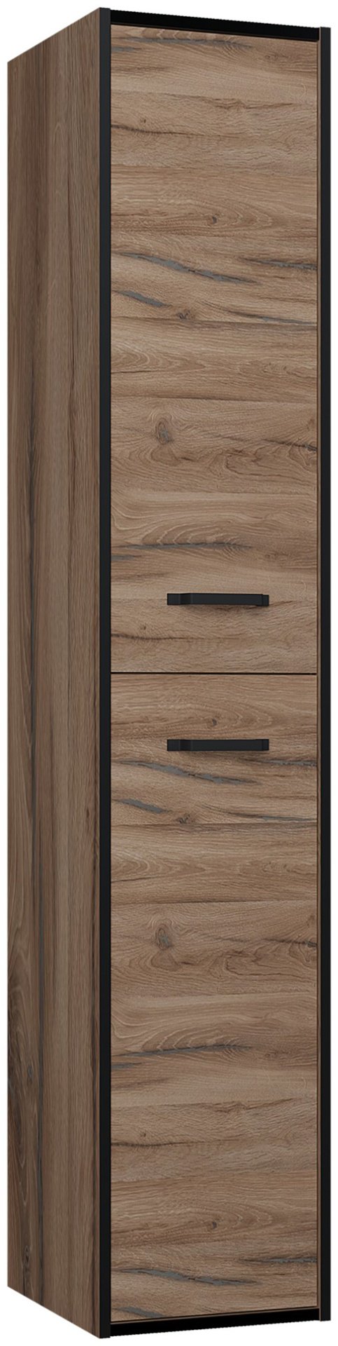 Шкаф-пенал навесной Grossman 303021 35x27x166.8см коричневый купить,NaN