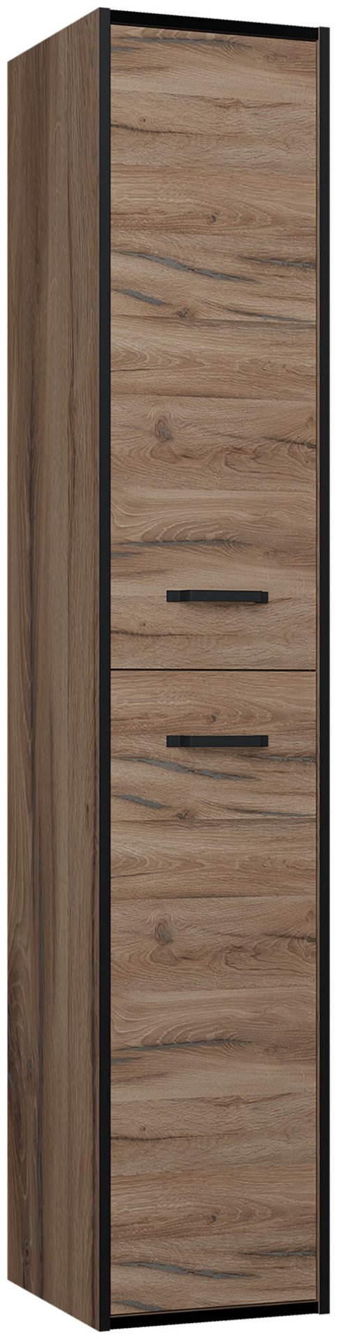 Шкаф-пенал навесной Grossman 303021 35x27x166.8см коричневый купить,NaN