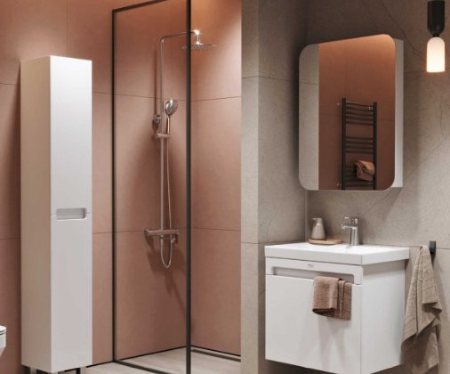 Шкаф зеркальный навесной KABINKA.KZ Cosmetic 50, 50x14.5x75 см, белый