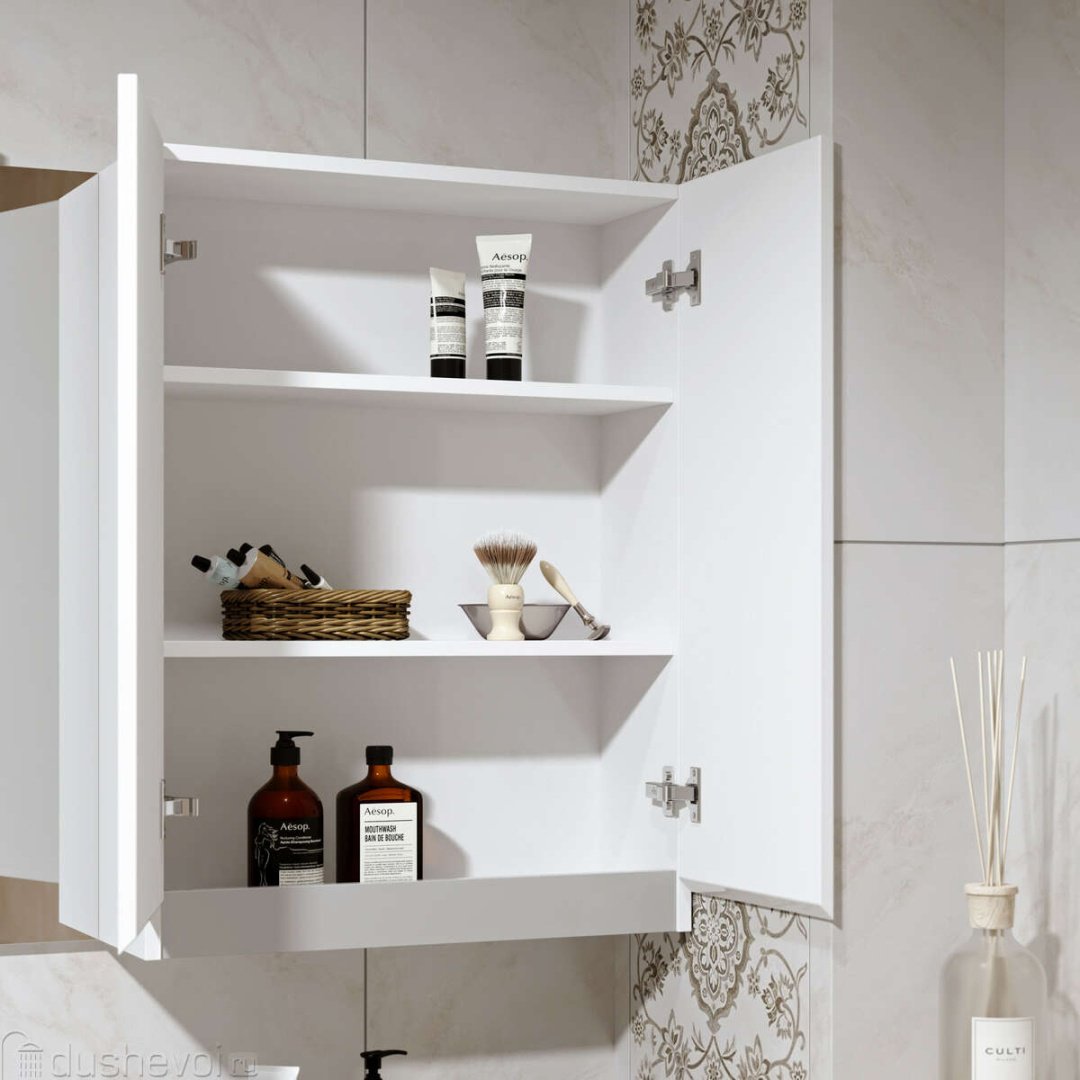 Шкаф навесной Kabinka.kz Soft Silver 60 60x22x80см серый купить,NaN
