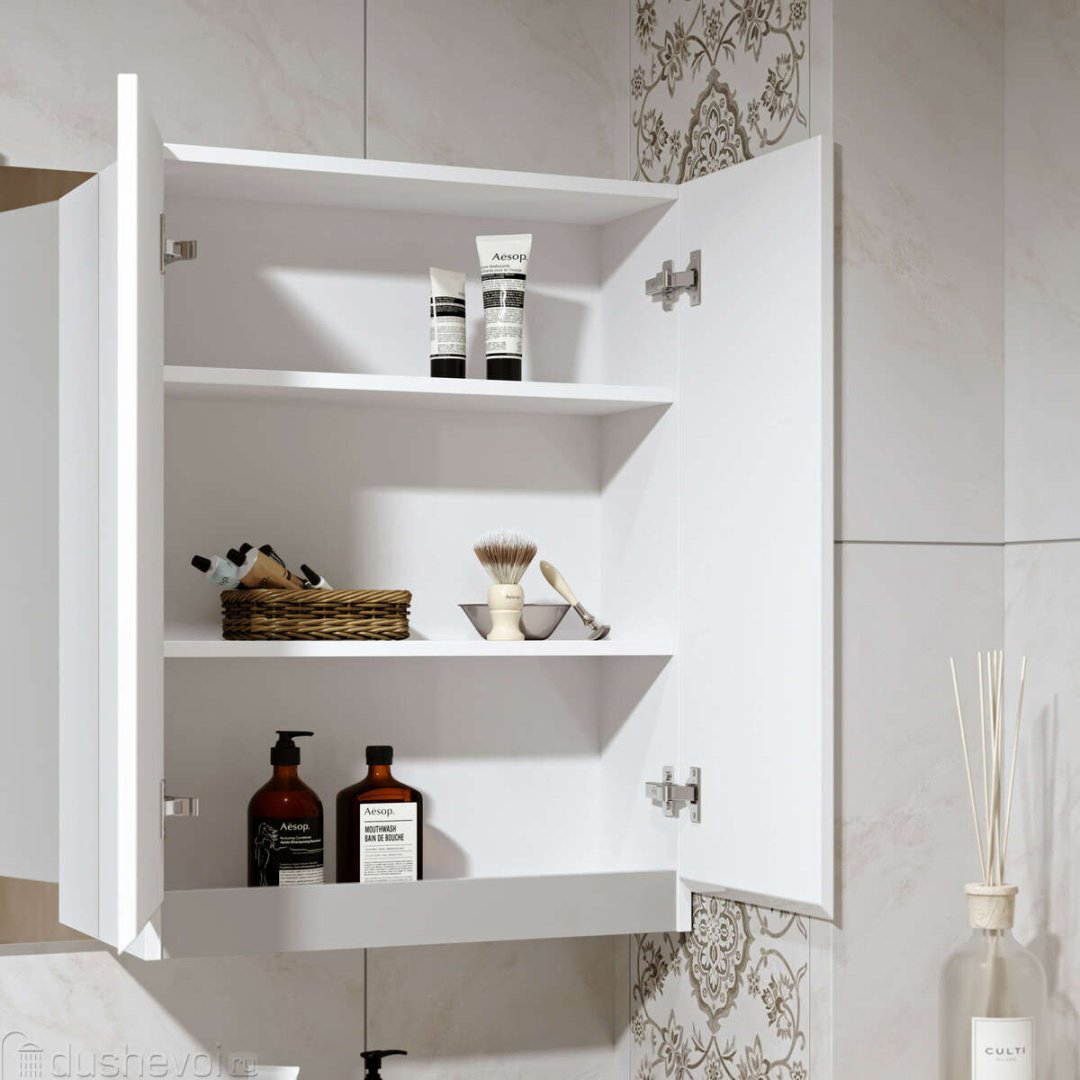Шкаф навесной Kabinka.kz Soft Silver 60 60x22x80см серый купить,NaN